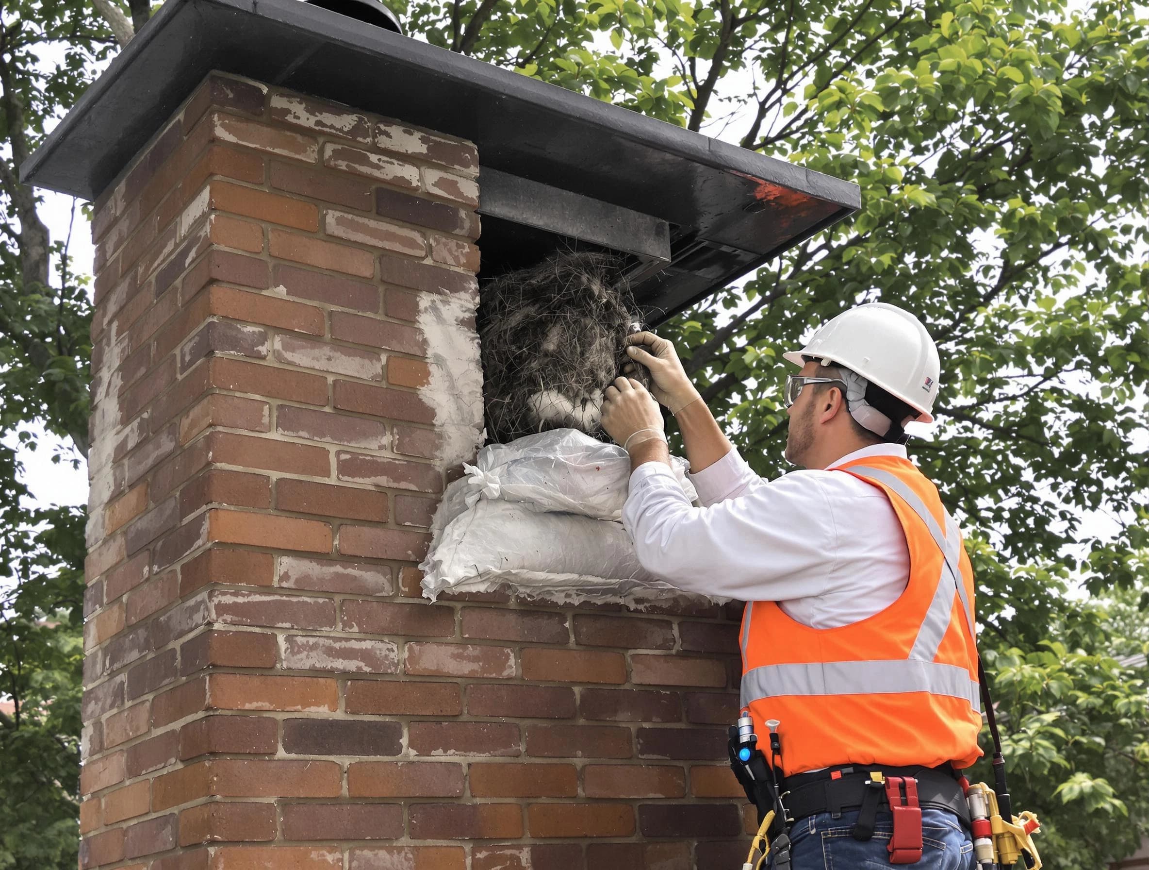Humane removal of debris and animals by Cambridge Chimney Sweep in Cambridge, MA