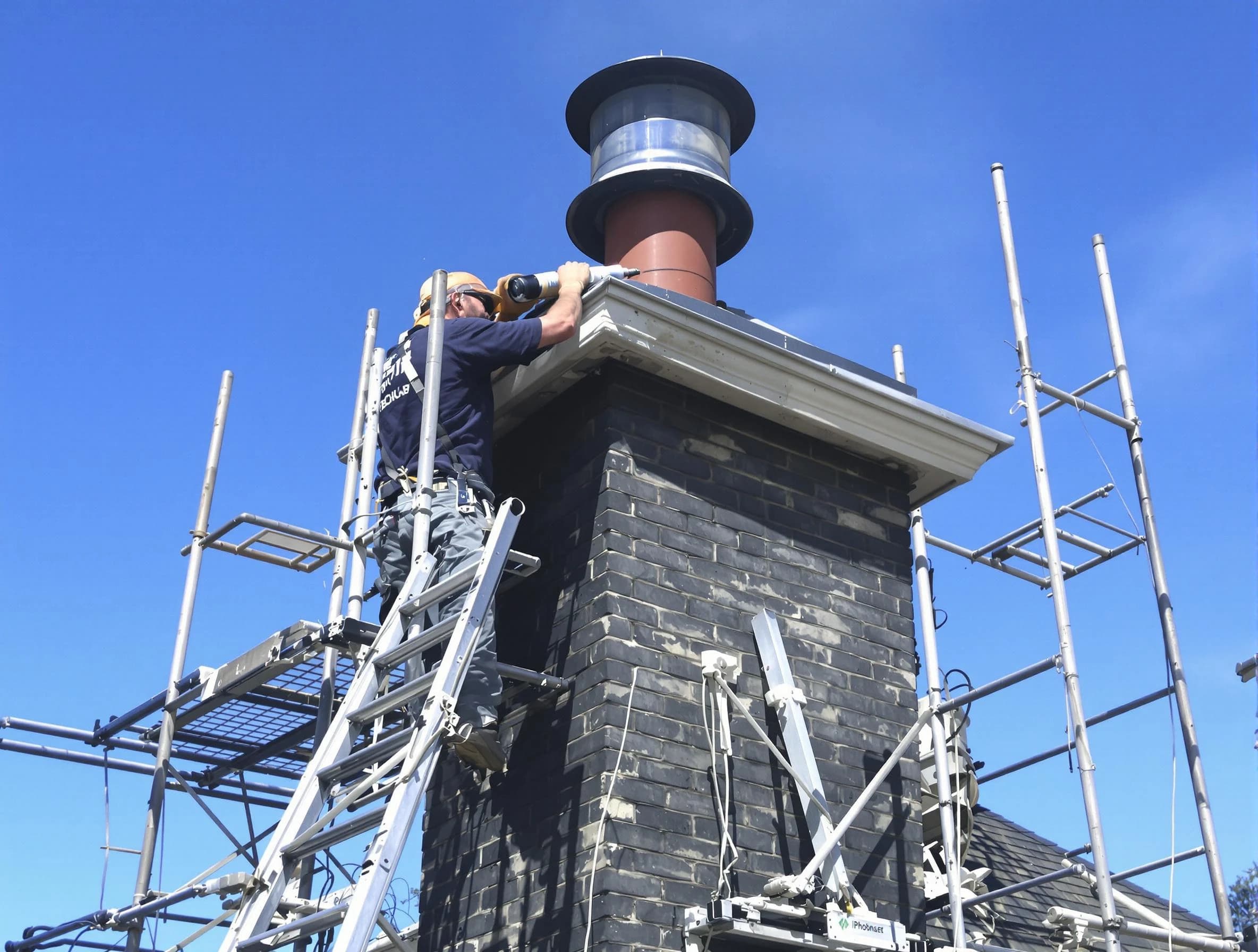 Sturdy chimney crown finished by Cambridge Chimney Sweep in Cambridge, MA
