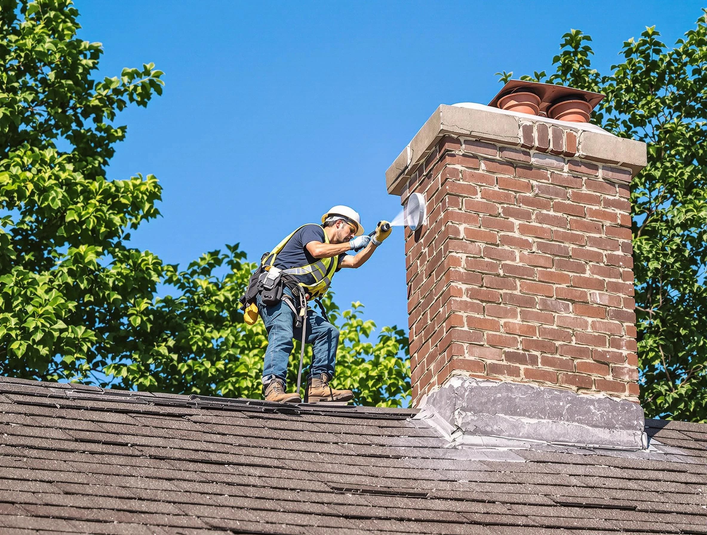Cambridge Chimney Sweep performing an inspection with advanced tools in Cambridge, MA