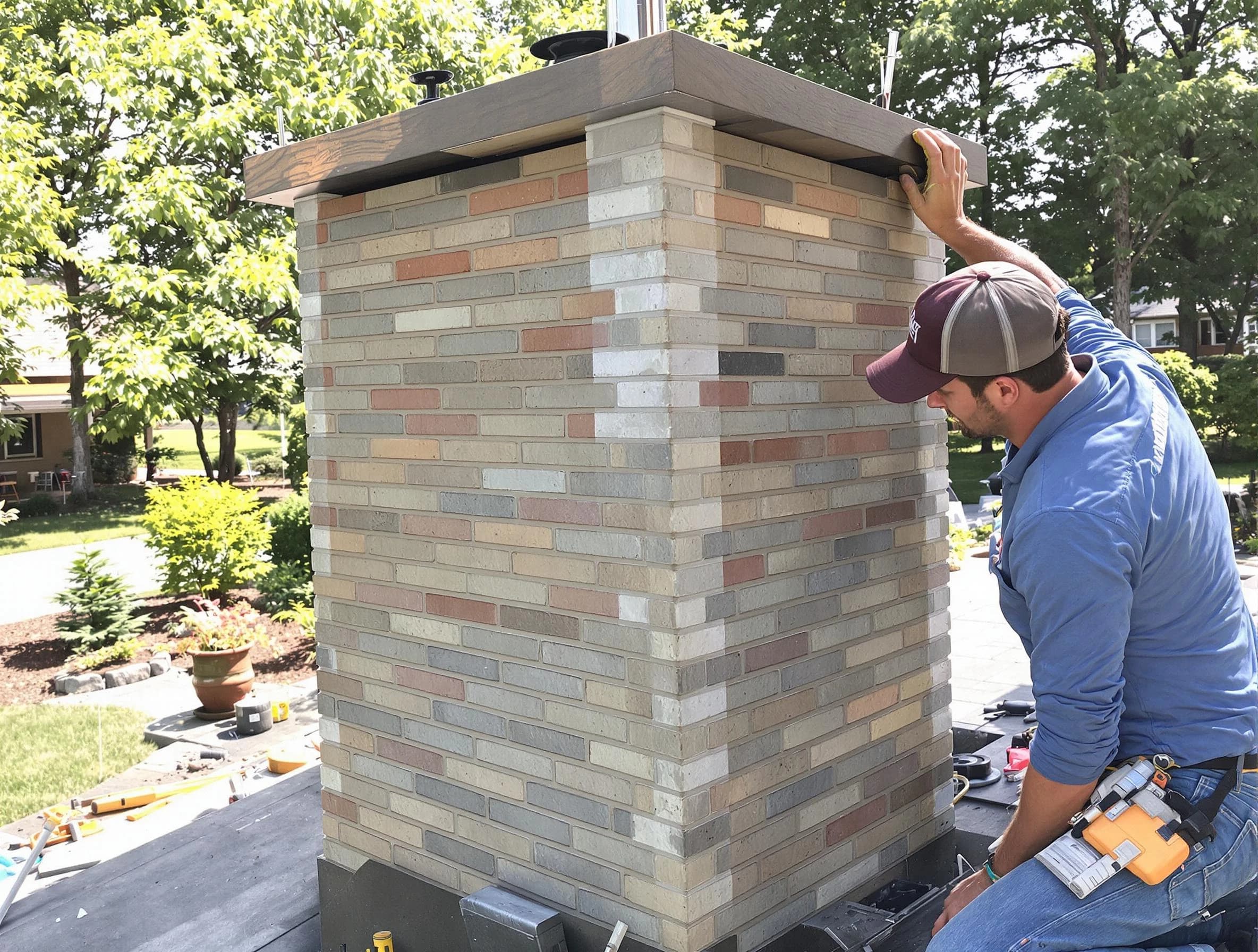 Cambridge Chimney Sweep completing a modern chimney remodel in Cambridge, MA
