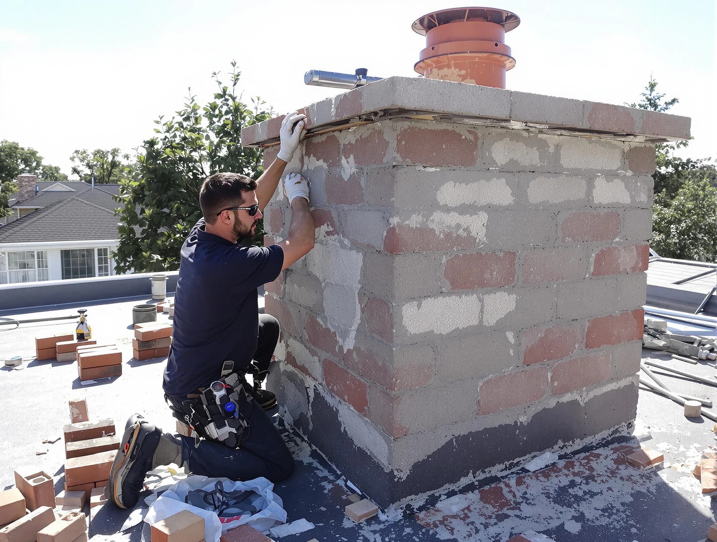 Advanced chimney repair process by Cambridge Chimney Sweep in Cambridge, MA