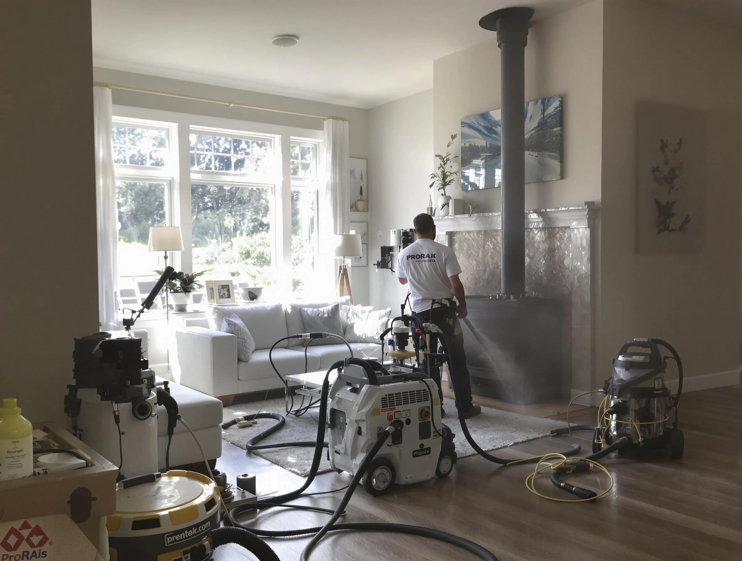 Soot removal service by Cambridge Chimney Sweep for a fireplace in Cambridge, MA