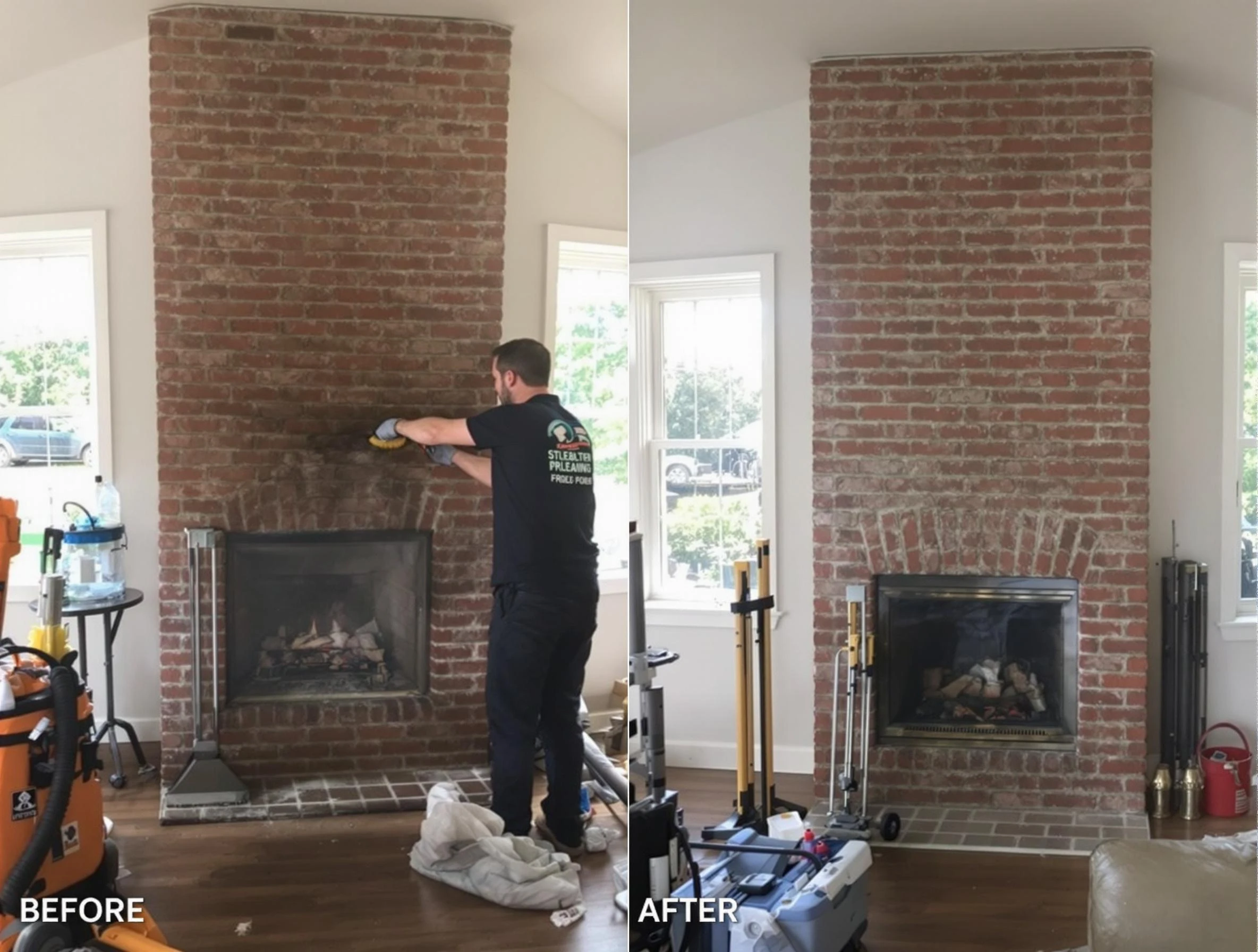 Finished chimney sweeping service by Cambridge Chimney Sweep in Cambridge, MA