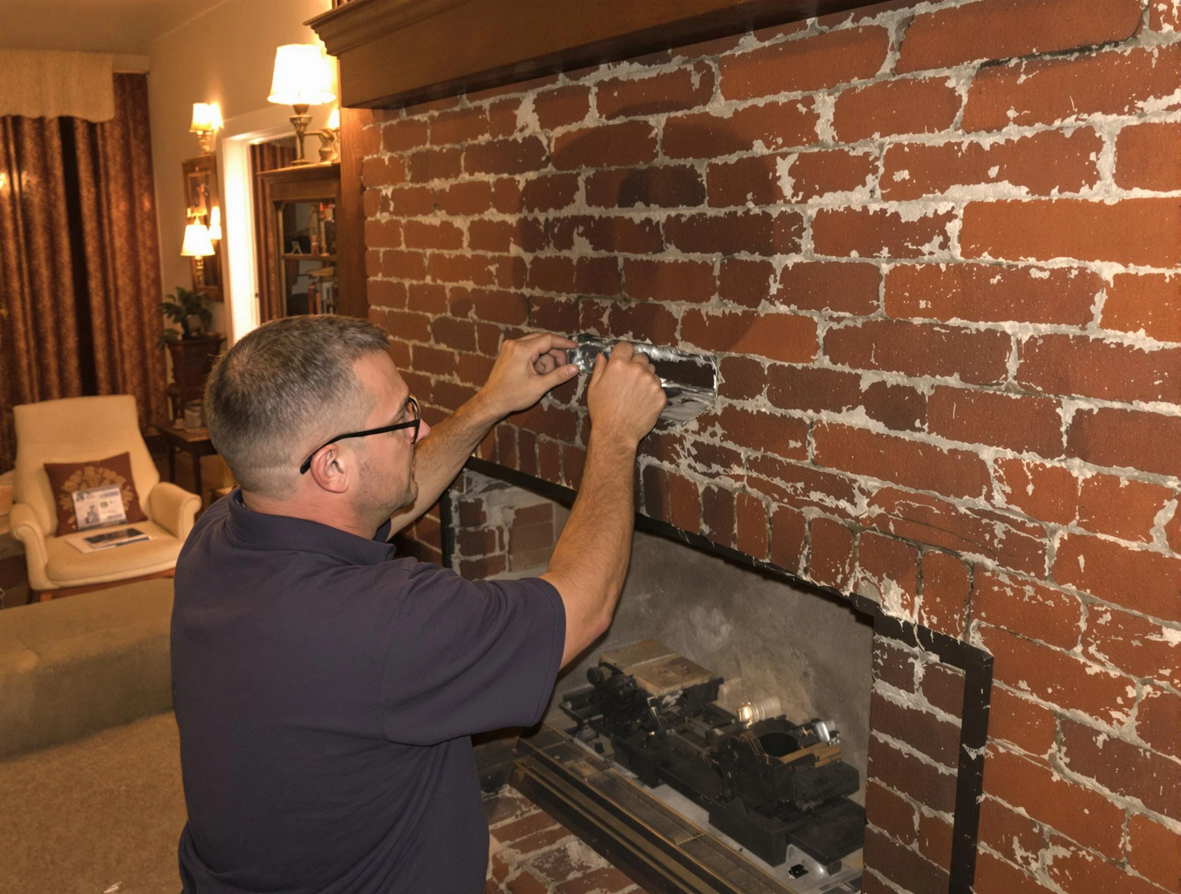 Cambridge Chimney Sweep expert fixing a fireplace in Cambridge, MA